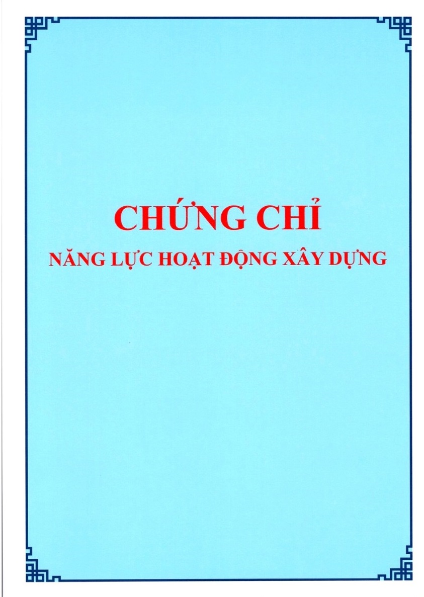 chứng chỉ năng lực xây dựng