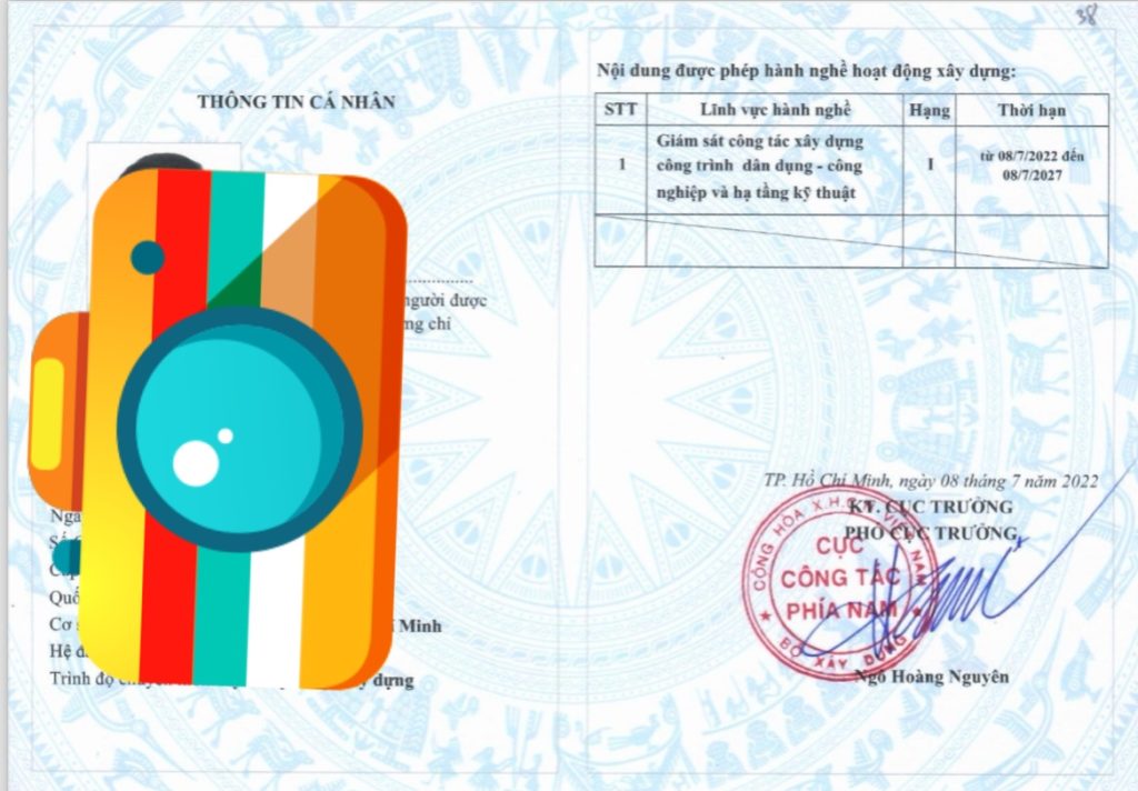 chứng chỉ hành nghề xây dựng